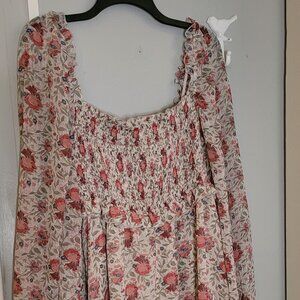 Plus Juniors Long Sleeve Dress